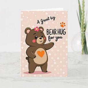 Carte Câlins Ours Mat