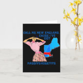 Carte Call Me New England, Cause I Got Mivehuge Funny  (Fleur jaune)