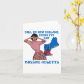 Carte Call Me New England Cause I Ve Got Mive Huge (Fleur jaune)