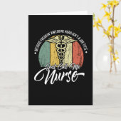 Carte Call Me Nurse (Fleur jaune)