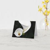 Carte Calla blanche Lillies (Fleur jaune)