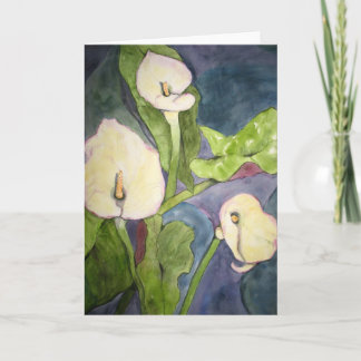 Carte Calla Lillies