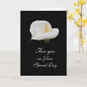 Carte Calla Lilly : Jour spécial (Fleur jaune)