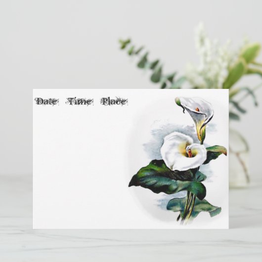 Carte Calla Lily (Debout devant)