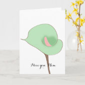 Carte Calla Lily (Fleur jaune)