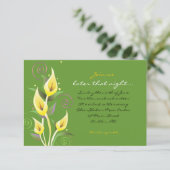 Carte Calla Lily Flower Party (Debout devant)