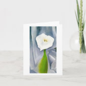 Carte Calla Lily sur Grey par Georgia O'Keeffe, (Devant)