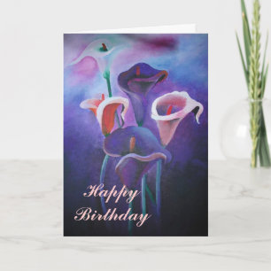 Carte Callas Violettes Lilas Et Art Violet