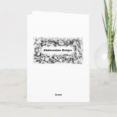 Carte Calligraphie arabe blanche Crescent pourpre Aïd (Dos)