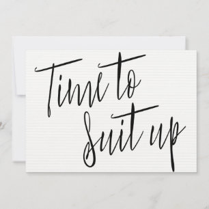 Carte Calligraphie chic moderne "Il est temps de s'adapt