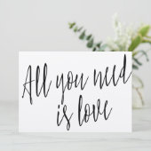 Carte Calligraphie chic moderne "Tout ce dont vous avez  (Debout devant)