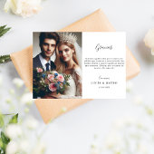 Carte Calligraphie Gracias Mariage espagnol Merci