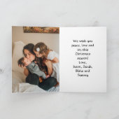 Carte Calligraphie illuminée celtique Jean 1:14 Noël (Intérieur)