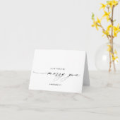 Carte Calligraphie Je ne peux pas attendre de t'épouser  (Fleur jaune)