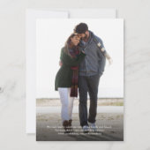 Carte Calligraphie manuscrite Photo simple Enregistrer l (Dos)