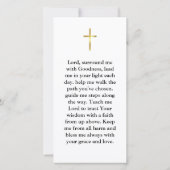 Carte Calligraphie minimaliste Première Sainte Communion (Dos)