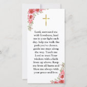 Carte Calligraphie minimaliste Première Sainte Communion (Dos)