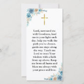 Carte Calligraphie minimaliste Première Sainte Communion (Dos)