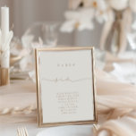 Carte Calligraphie moderne Taupe et ivoire Numéro de six<br><div class="desc">Le design présente une police manuscrite et un design moderne minimaliste. Conçu pour coordonner avec pour la collection de Faire-part de mariage "Glam naturel". Pour modifier les détails, cliquez sur "Personnaliser ce modèle", "Détails". Pour déplacer le texte ou modifier la taille, la police ou la couleur, cliquez sur "Modifier à...</div>