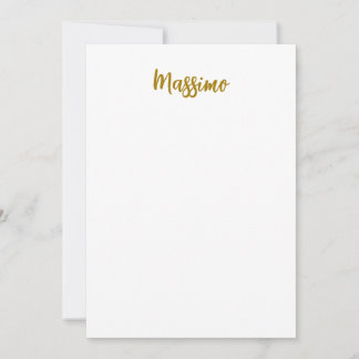 Carte Calligraphie Professionnel Élégant Couleur Or