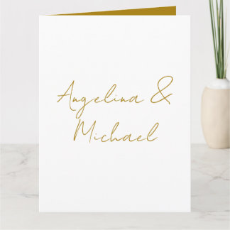 Carte Calligraphie Professionnel Élégant Couleur Or