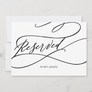 Carte Calligraphie romantique   Flourish Reservation Sig