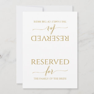 Carte Calligraphie romantique Réservée Tente à Signes (O