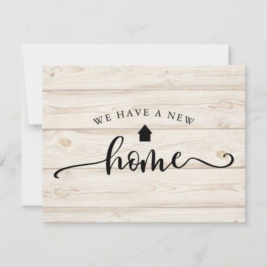 Carte Calligraphie Rustique Bois Budget Déplacement Fair (Devant)