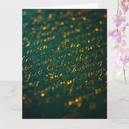 Carte Calligraphy of the Unknown (Orchidée)