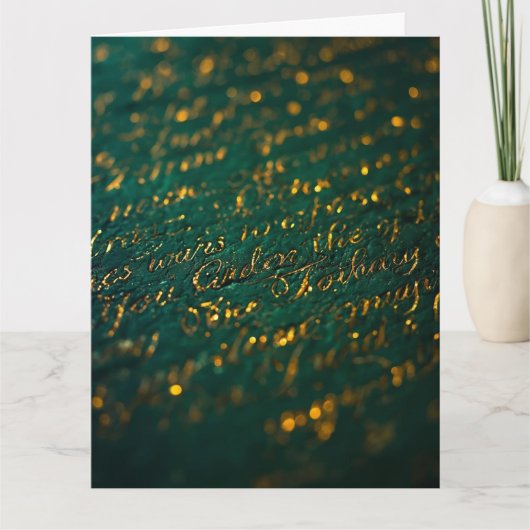 Carte Calligraphy of the Unknown (Devant)