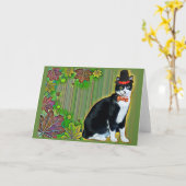 Carte Calliope de Thanksgiving (Fleur jaune)