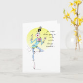 Carte Calm on the inside Vanity (Fleur jaune)