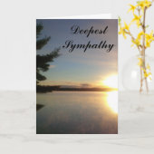 Carte Calme coucher de soleil Lac paisible Plus profond  (Fleur jaune)