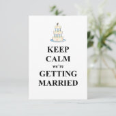 Carte Calme, on se marie (Debout devant)