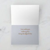 Carte Calme Soirée Océan Photo Condolence (Intérieur)