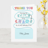 Carte Calme sur My Chaos Card SENCO SEN professeur (Fleur jaune)