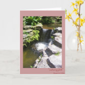 Carte Calming Falls (Fleur jaune)