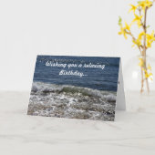 Carte Calming Waves Birthday Card (Fleur jaune)