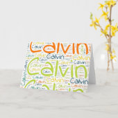 Carte Calvin (Fleur jaune)