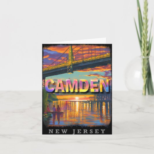 Carte Camden New Jersey Nj Waterfront Delight Sd599 (Devant)