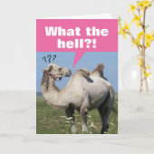 Carte Camel Drôle Avec Droopy Humps Anniversaire (Fleur jaune)