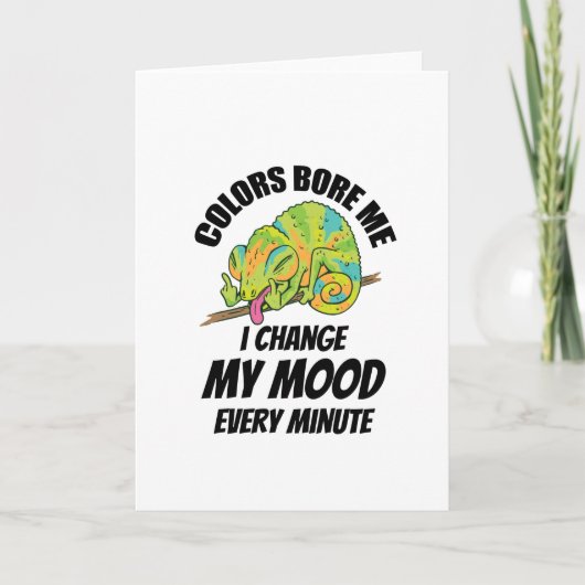 Carte Caméléon - Les couleurs sont ennuyeuses (Devant)