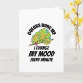 Carte Caméléon - Les couleurs sont ennuyeuses (Fleur jaune)