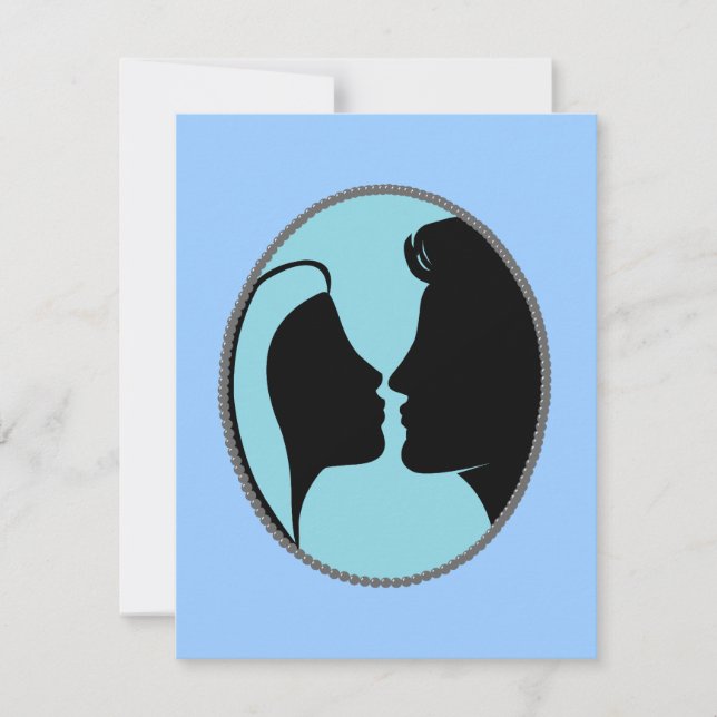 Carte Cameo Kiss Silhouette (Devant)