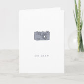 Carte Caméra - Anniversaire tardif| Oh Snap Grey (Devant)