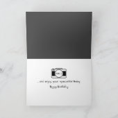 Carte Caméra Bellows Avec Film Anniversaire (Intérieur)