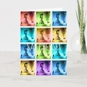 Carte CAMÉRA COLORÉE vintage GUY DIRE FROMAGE VINTAGE