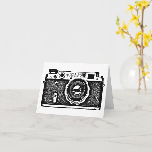 Carte Caméra russe soviétique - Noir (Fleur jaune)