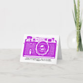 Carte Caméra russe soviétique - violet (Dos)