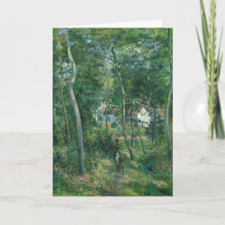 Carte Camille Pissarro Bordure de la forêt près de L'Her
